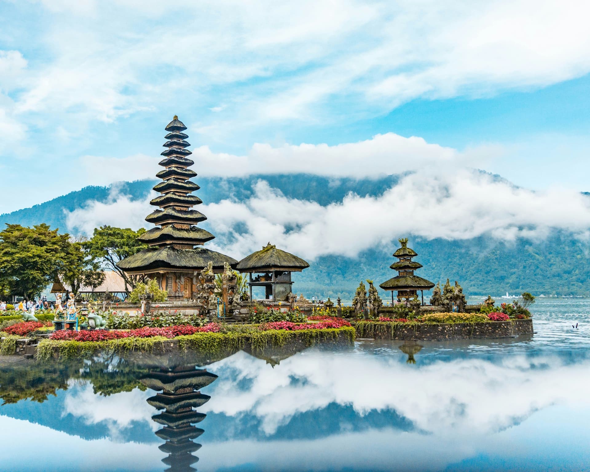 Temple landscape in Indonesia