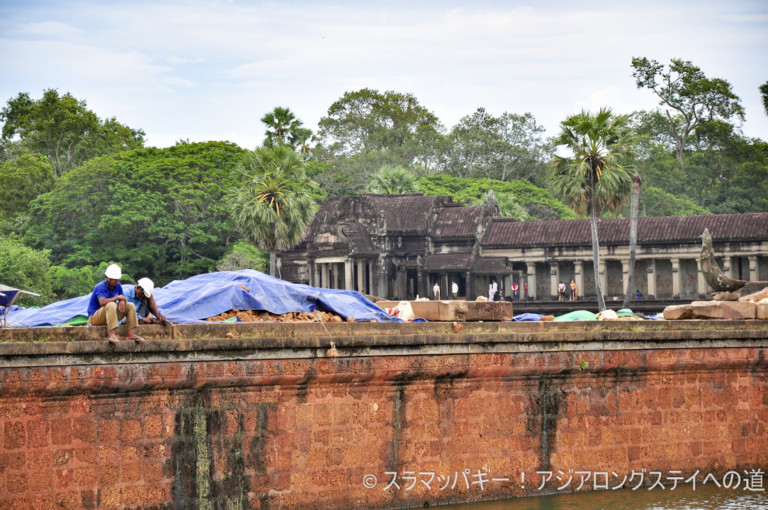Angkor Wat at the peak of the rainy season